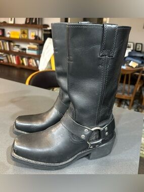 Harley-Davidson Womens Hustin 12" Waterproof Harness Motorcycle Boots 85354 7.5